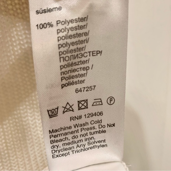 Ivory White Knit Long Wide Black Straps Tunic Tank Top - Picture 6 of 8